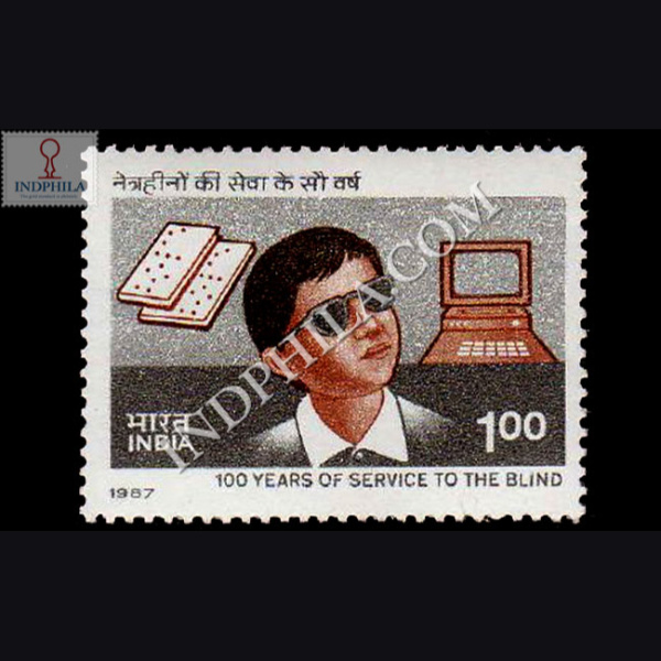 100 YEARS OF SERVICE TO THE BLIND COMMEMORATIVE STAMP