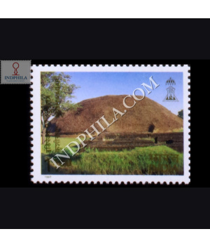 CENTRES OF CULTURE AND TOURISM INDEPEX 97 KUSHINAGAR COMMEMORATIVE STAMP