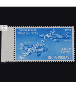 INDIAN AIR FORCE SILVER JUBILEE S1 COMMEMORATIVE STAMP