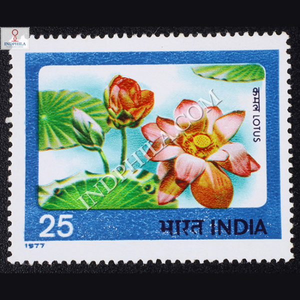 INDIAN FLOWERS LOTUS COMMEMORATIVE STAMP