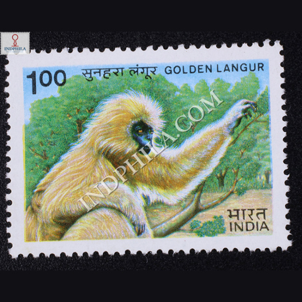 INDIAN WILD LIFE GOLDEN LANGUR COMMEMORATIVE STAMP