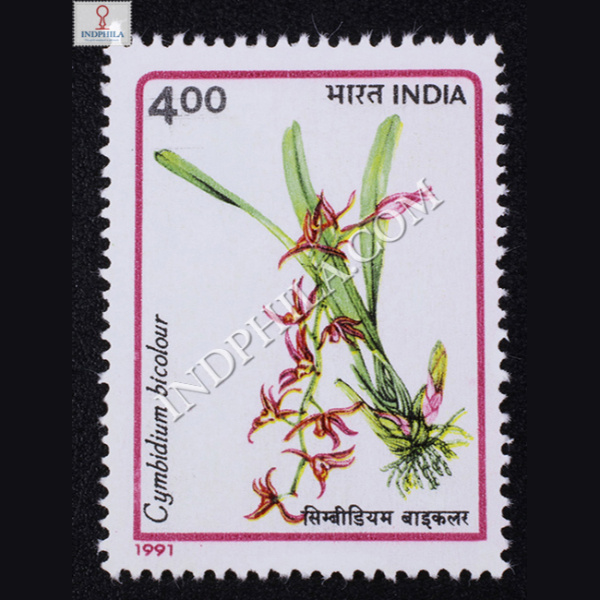 ORCHIDS CYMBIDIUM BICOLOUR COMMEMORATIVE STAMP