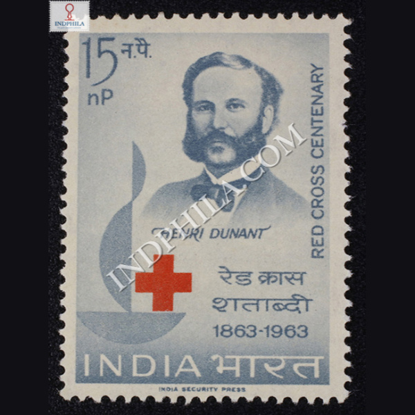 RED CROSS CENTENARY 1863 1963 COMMEMORATIVE STAMP