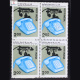100 YEARS OF TELEPHONE SERVICES BLOCK OF 4 INDIA COMMEMORATIVE STAMP
