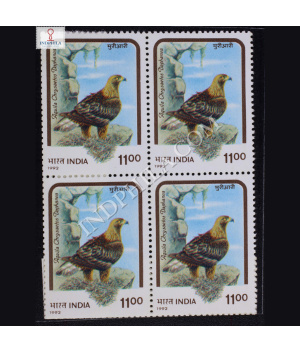 BIRDS OF PREY HIMALAYAN GOLDEN EAGLE BLOCK OF 4 INDIA COMMEMORATIVE STAMP