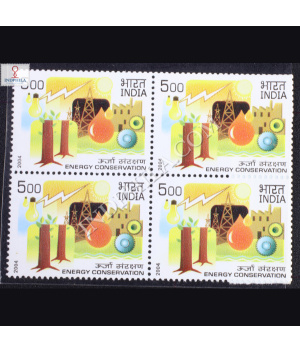 ENERGY CONSERVATION BLOCK OF 4 INDIA COMMEMORATIVE STAMP