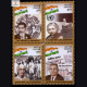 INDIA 2000 POLITICAL LEADERS S1 MNH SETENANT BLOCK