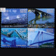 INDIA 2007 LANDMARK BRIDGES MNH SETENANT BLOCK