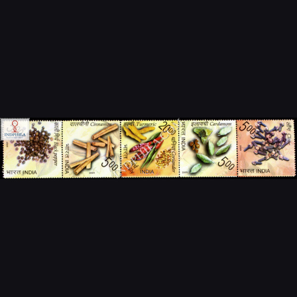 INDIA 2009 SPICES OF INDIA MNH SETENANT STRIP