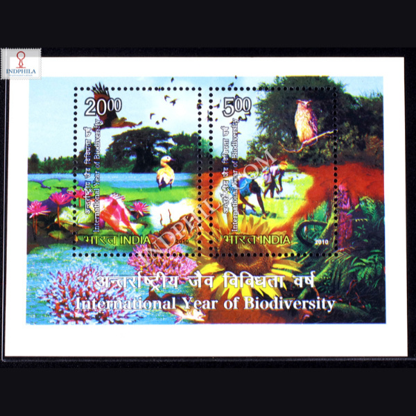 INDIA 2010 INTERNATIONAL YEAR OF BIODIVERSITY MNH MINIATURE SHEET