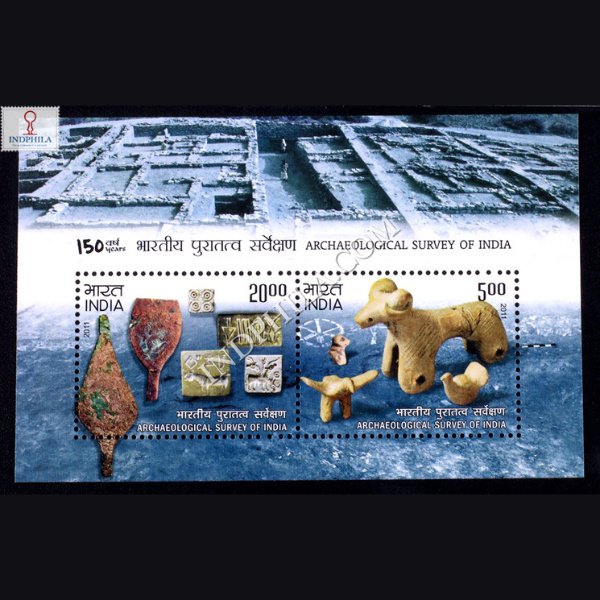 INDIA 2011 ARCHAEOLOGICAL SURVEY OF INDIA MNH MINIATURE SHEET