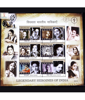 INDIA 2011 LEGENDARY HEROINES OF INDIA MNH MINIATURE SHEET