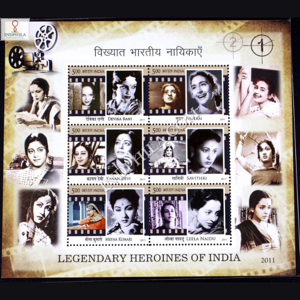 INDIA 2011 LEGENDARY HEROINES OF INDIA MNH MINIATURE SHEET