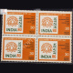 INDIA 80 INTERNATIONAL STAMP EXHIBITION BLOCK OF 4 INDIA COMMEMORATIVE STAMP