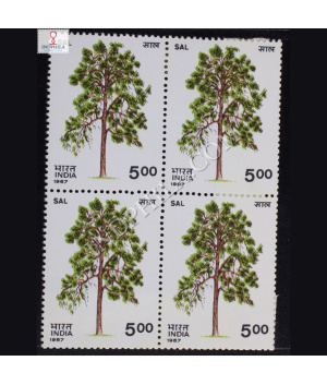 INDIAN TREES SAL BLOCK OF 4 INDIA COMMEMORATIVE STAMP