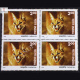 INDIAN WILD LIFE CARACAL BLOCK OF 4 INDIA COMMEMORATIVE STAMP