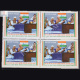 INDIAS STRUGGLE FOR FREEDOM AICC QUIT INDIA RESOLUTION 1942 BLOCK OF 4 INDIA COMMEMORATIVE STAMP