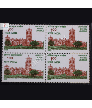 LAWRENCE SCHOOL LOVEDALE BLOCK OF 4 INDIA COMMEMORATIVE STAMP