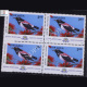 MIGRATORY BIRDS INDEPEX ASIANA 2000 ROSY PASTOR BLOCK OF 4 INDIA COMMEMORATIVE STAMP