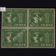 UNIVERSAL POSTAL UNION 1874 1949 S1 BLOCK OF 4 INDIA COMMEMORATIVE STAMP