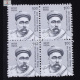 INDIA 2015 TO 2019 BUILDERS OF MODERN INDIA BAL GANGADHAR TILAK MNH BLOCK OF 4 DEFINITIVE STAMP