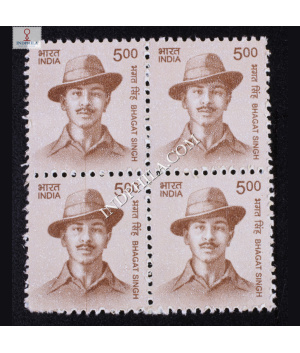 INDIA 2015 TO 2019 BUILDERS OF MODERN INDIA BHAGAT SINGH MNH BLOCK OF 4 DEFINITIVE STAMP