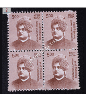 INDIA 2015 TO 2019 BUILDERS OF MODERN INDIA SWAMI VIVEKANANDA MNH BLOCK OF 4 DEFINITIVE STAMP