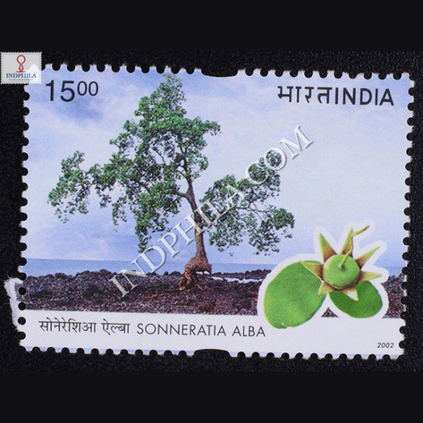 India 2002 Mangroves of India Sonneratiaalba Mnh Single Stamp