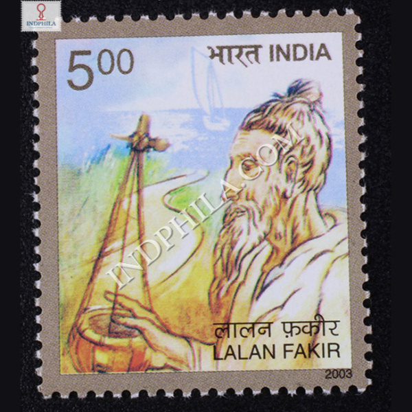 India 2003 Personality Serise Folk Music Lalan Fakir Mnh Single Stamp