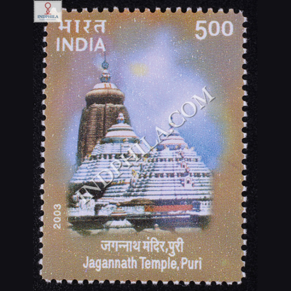 India 2003 Temple Architecture Jagannath Temple Puri Mnh Single Stamp