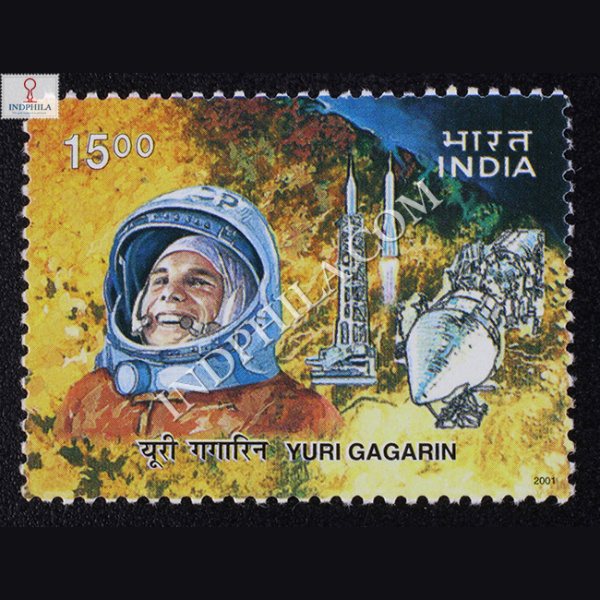 India 2001 Yuri Gagarin 40th Anniversary of Man's First Space Flight Mnh Single Stamp
