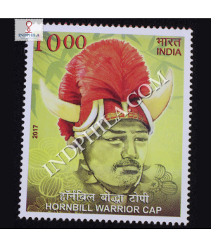 Headgears Hornbill Warrior Cap Commemorative Stamp