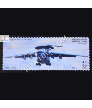 Indian Air Force Platinum Jubilee Awacs Commemorative Stamp