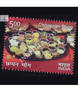 Indian Cuisine Chhappan Bhog Commemorative Stamp