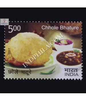 Indian Cuisine Chhole Bhature Commemorative Stamp
