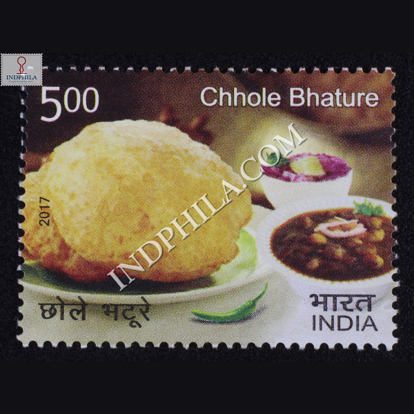Indian Cuisine Chhole Bhature Commemorative Stamp
