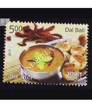 Indian Cuisine Dal Bati Commemorative Stamp