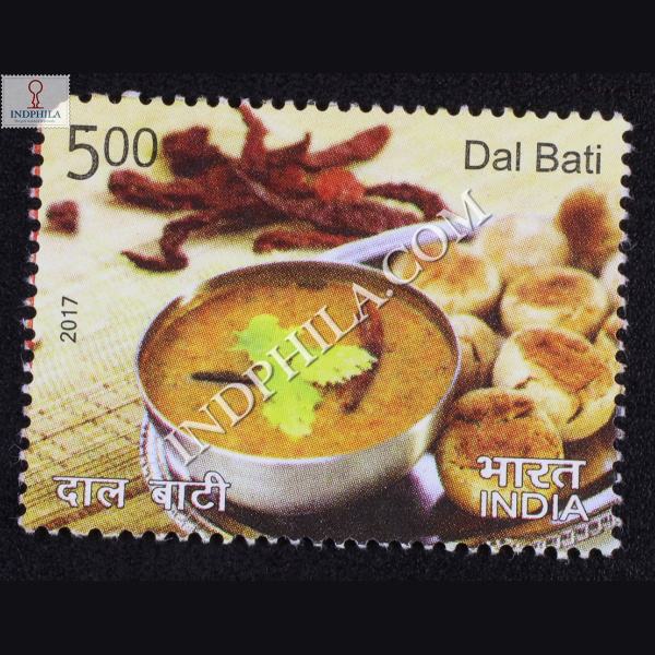 Indian Cuisine Dal Bati Commemorative Stamp
