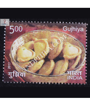 Indian Cuisine Gujhiya Commemorative Stamp