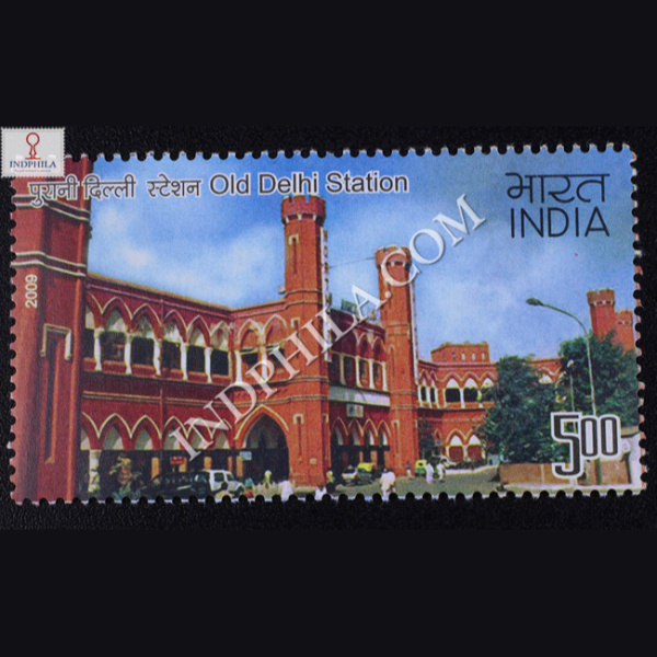 Indian Railway Stations Old Delhi Station Commemorative Stamp