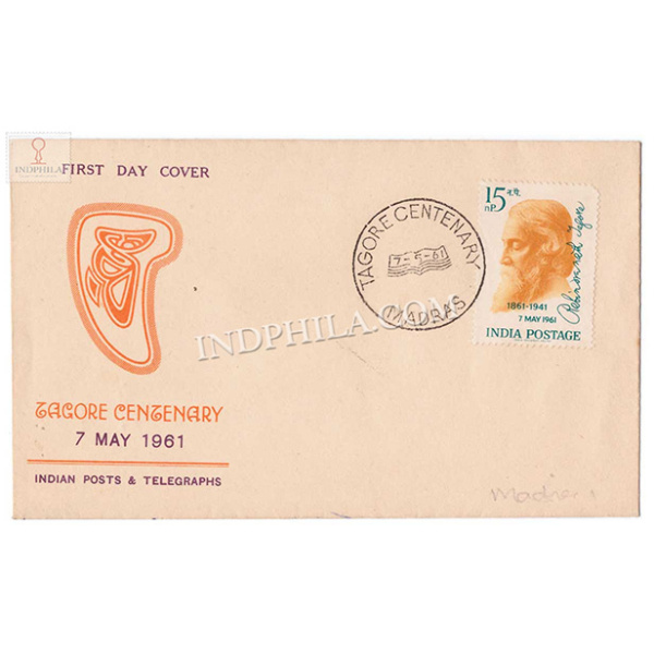 India 1961 Rabindranath Tagore Birth Centenary Fdc