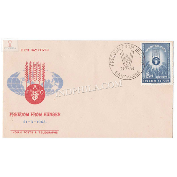 India 1963 Freedom From Hunger Fdc
