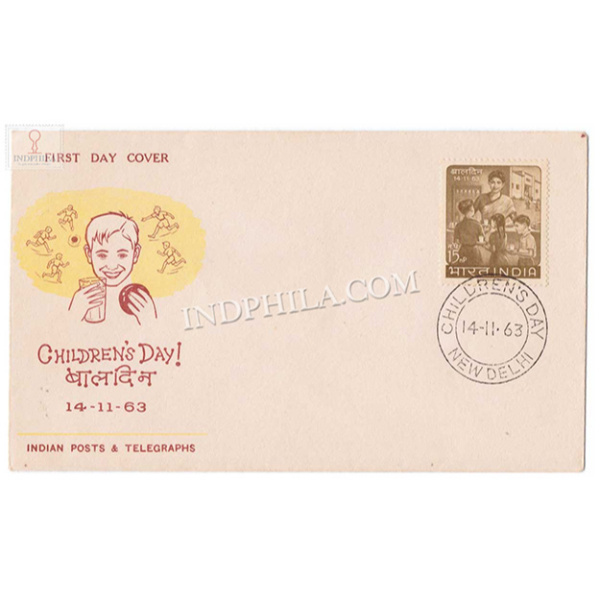 India 1963 National Childrens Day Fdc