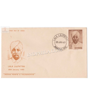 India 1965 Birth Centenary Of Lala Lajpat Rai Fdc