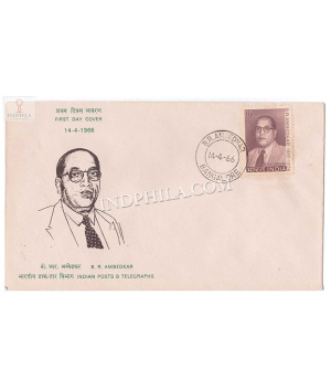 India 1966 75th Birth Anniversary Of Dr Bhimrao Ramji Ambedkar Fdc