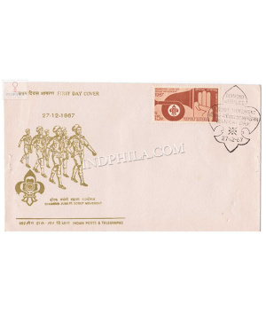 India 1967 Diamond Jubilee Of Scout Movement In India Fdc