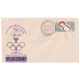 India 1968 Xix Olympic Games Mexico City Single Stamp S2 Fdc