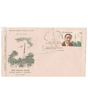 India 1972 First Death Anniversary Of Dr Vikram Ambalal Sarabhai Fdc