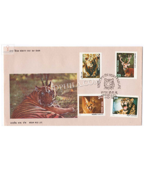 India 1976 Indian Wild Life Fdc