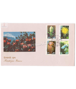 India 1982 Himalayan Flowers Fdc